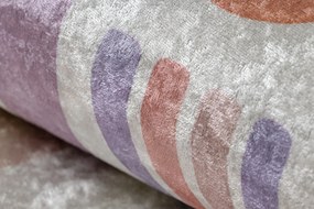BAMBINO 61480 covor lavabil Curcubeu, puncte pentru copii anti-alunecare - cremă / roz