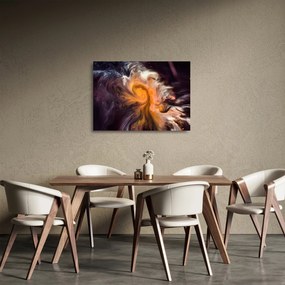 Tablou pe sticlă abstract - universul (70x50 cm)