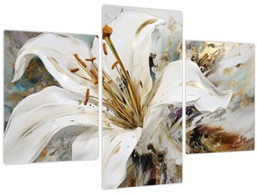 Tablou - Abstracție cu crin (90x60 cm)