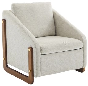 Scaun modern de accent pentru living, Bej | Aosom Romania