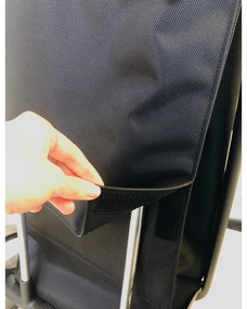 Sacoșă de cumpărături cu roți 53 l Com Tweed Polar Black Tube – Rolser