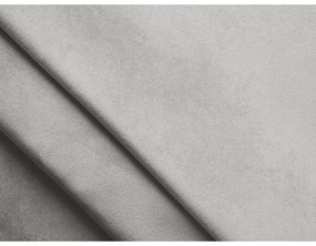 Pat matrimonial gri deschis tapițat cu somieră 160x200 cm Akela – Makamii