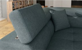 Colțar albastru extensibil/cu spațiu de depozitare (cu colț pe partea stângă/în formă de ”L”) Anton – ELTAP