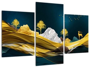 Tablou - Peisaj, cerb (90x60 cm)