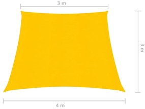 Panza parasolar, galben, 3 4x3 m, HDPE, 160 g m   Galben, 3 4 x 3 m