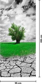 Fototapet pentru ușă - Natura în oraș (95x205cm)