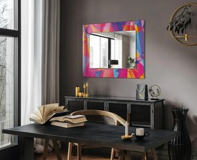 Oglindă cu decor Modele geometrice colorate