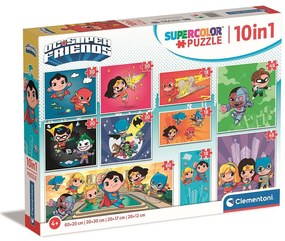 Liga Dreptății Idols Puzzle DC Super Hero 10 în 1 Clementoni