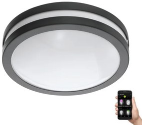 Eglo 33571 - Corp de iluminat LED reglabil pentru baie LOCANA, 14W, 230V, IP44, antracit