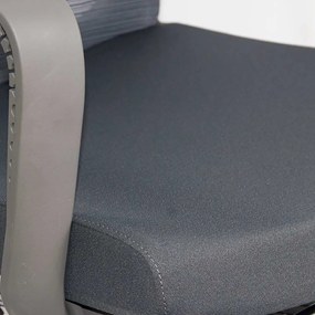 Scaun ergonomic din mesh rabatabil cu tetiera SYYT 9502 gri