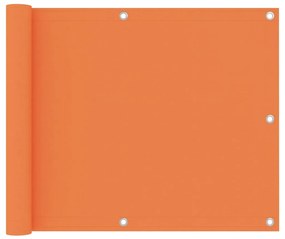 Prelată balcon portocaliu 75x300 cm țesătură oxford