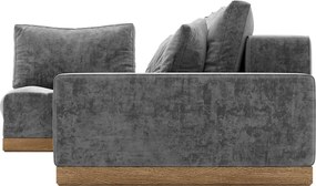 Colțar lemn masiv extensibil Morani Lemn Stejar, 415 × 150 × 71 cm - Stânga