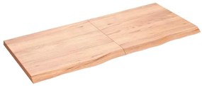 vidaXL Raft de perete maro deschis 140x60x(2-4) cm lemn stejar tratat