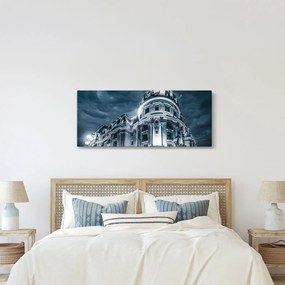 Tablou cu arhitectură în întuneric (120x50 cm)