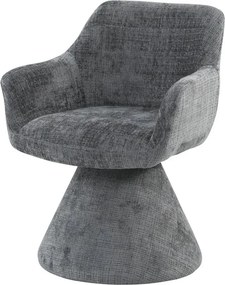 Scaun pivotant AMBIENTO tesatura Chenille gri