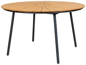 Masă de grădină rotundă din lemn de tec ø 130 cm Cleveland – House Nordic