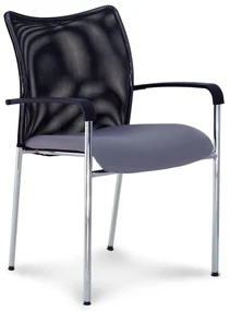 Scaun de conferinta John, gri/negru