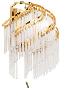 Aplica de perete cristal SCHOLER, KRISTALL KLASSISCH auriu
