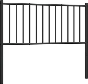 vidaXL Tăblie de pat de schimb metalică, negru, 100 cm