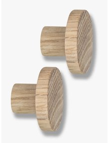 Cârlige de perete din lemn de stejar 2 buc. Point – Mette Ditmer Denmark
