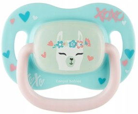 Suzetă simetrică din silicon Canpol Babies, luminoasă, 0-6 m, Exotic - Lama, mentă