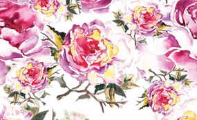 Fototapet - Aquarelă - floare (254x184 cm)