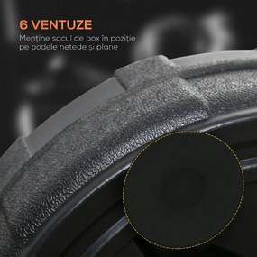 SPORTNOW Minge de Box de Podea Bază Umplută Înălțime Reglabilă 145-180 cm | Aosom Romania
