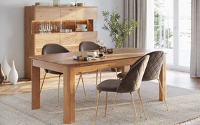 Masă stejar masiv Dining Dominic 180/200/, 220 × 100 × 78 cm - 180x100x78cm
