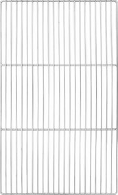 vidaXL Grătar Argintiu 67 x 40 cm Oţel inoxidabil