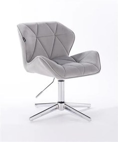 HR111CROSS Scaun Catifea Gri Velur