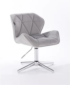 HR111CROSS Scaun Catifea Gri Velur