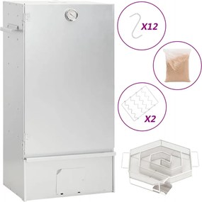 vidaXL Afumătoare cuptor/grătar, generator fum rece, oțel galvanizat