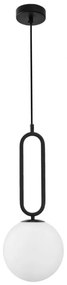 Lustra, Pendul modern Grus Matt Black 20cm