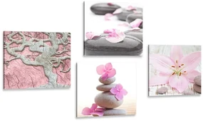 Set tablouri Feng Shui în design delicat