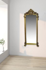 RESIGILAT- Oglindă decorativa de perete, cu ramă auriu antic, 69x168 cm