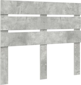 vidaXL Tăblie cap Gri din beton 120 cm Lemn compozit