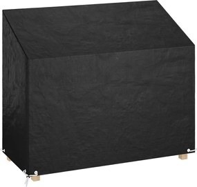 vidaXL Husă banchetă grădină, 8 ocheți, 160x70x70/88 cm, polietilenă