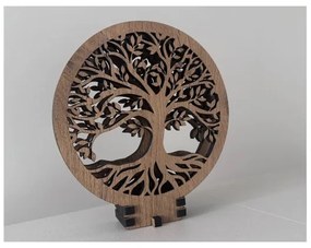 Li-Go 23648/DUB2 - Lampă decorativă de masă LED reglabilă, 12W/230V, 30x31 cm, stejar