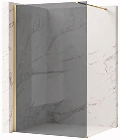 Paravan de dus Rea Flexi Grey / Brush Gold 120