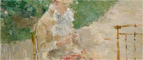 Tablou - Berthe Morisot, Young Woman Knitting, reproducere (120x50 cm)