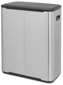 Coș de gunoi argintiu mat cu senzori de atingere din oțel 60 l Bo Touch Bin – Brabantia