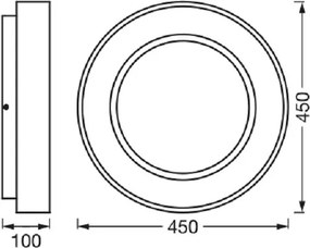 Ledvance SUN@HOME CIRCULAR LED 18,5W 230V Wi-Fi plafonieră dimabilă