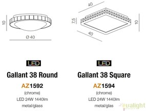 Plafoniera LED design elegant GALLANT 38 ROUND