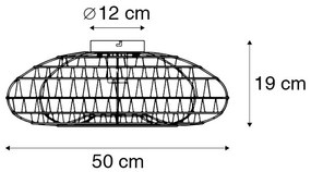 Plafoniera inteligentă retro albă cu Wi-Fi A60 - Lina