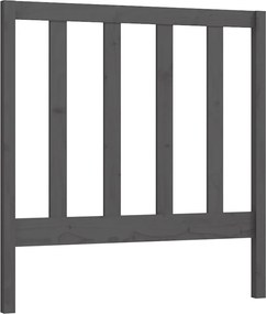 vidaXL Tăblie de pat, gri, 96x4x100 cm, lemn masiv de pin