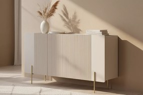 Comodă Malmi 150 cm - cașmir / picioare aurii