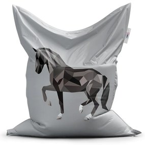 Sac de șezut Classic cal - pentru copii, gri