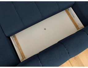 Colțar albastru închis extensibil/cu spațiu de depozitare (cu colț pe partea stângă/în formă de "U") Fuji – Bobochic Paris