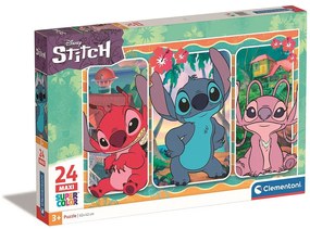 Disney Lilo și Stitch Evile Puzzle maxi de 24 de piese Clementoni