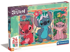 Disney Lilo și Stitch Evile Puzzle maxi de 24 de piese Clementoni